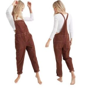 Aerie NWT Work Play Dark Green Overalls size Medium